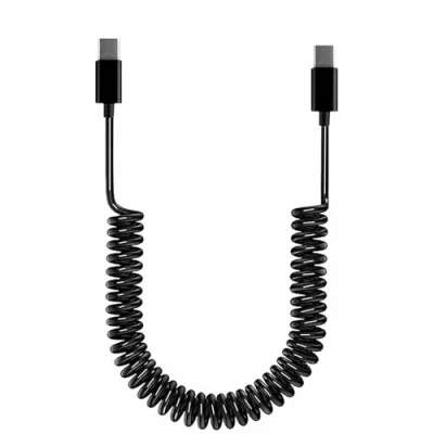 Image of Mllepjdh Type C Cable Coiled USB Male to Charging Cord for Fast Computers Phones Tablets Data