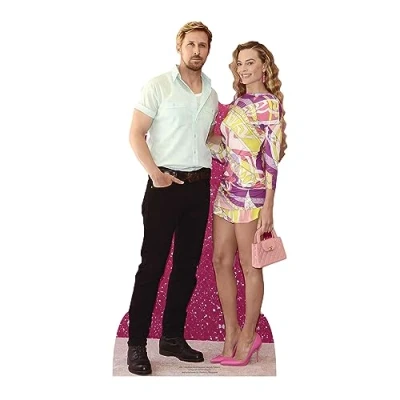 Image of Star Cutouts CS1182 Ryan Gosling Margot Robbie Mini Cardboard Cutout