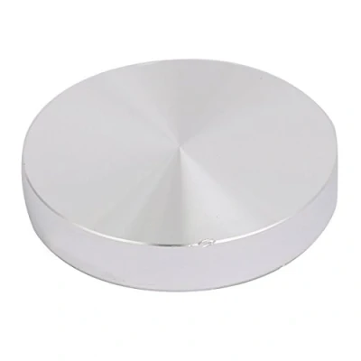 Image of Sourcingmap 50mm Diameter 10mm Thickness M8 Thread Aluminum Disc Hardware for Glass Table