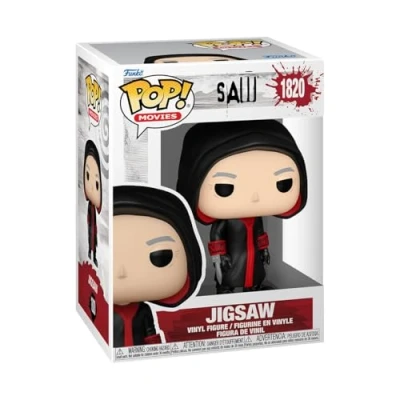 Image of Funko Pop! Movies: Saw 10th Anniversary Jigsaw Killer 1/6 Odds for Rare Chase Variant Collectable Vinyl Figure Gift Idea Official Merchandise Toys Kids &amp; Adults Movies Fans