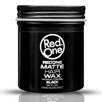 Image of Redone Matte Hair Wax Black 100ml Maximum Control Flexible Grip and Texture Inserts Look Women&#039;s Men&#039;s Waxing Ultra Hold Effect All Types