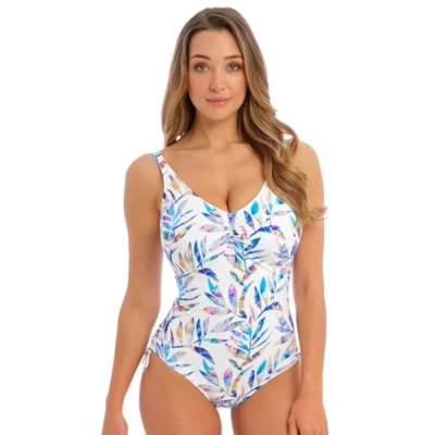 Image of Fantasie Calypso Harbour Swimsuit Multicoloured White 40F