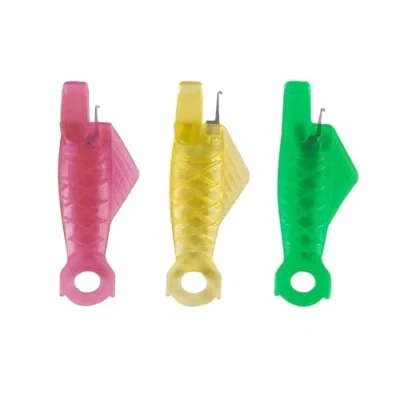 Image of 3 Pcs Needle Threader, Plastic Hand Sewing Needles, DIY Threading Tool, Threaders for
