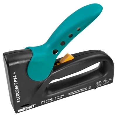 Image of wolfcraft tacocraft P 14+ Hand Stapler, with Plastic Body I 7079000 0