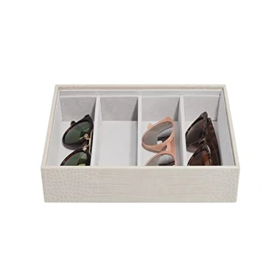 Image of Stackers Putty Croc Textured Classic Medium Jewellery Box Sunglasses Layer