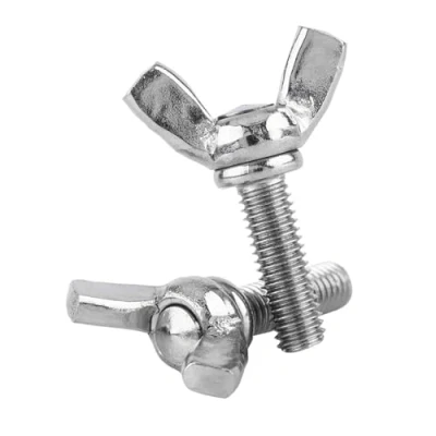 Image of 5PCS/Bag M5 Wing Screw 304 Stainless Steel Machine 12mm, 16mm, 20mm, 40mm Butterfly Fastener Repair Tool Screws Assortment Kit(M5*16mm)