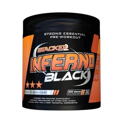 Image of Inferno Black Pre Workout Training Booster, Fruit Punch
