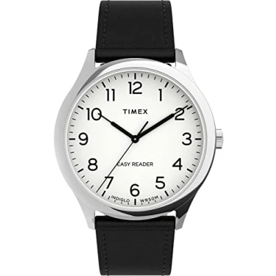 Image of Timex Men&#039;s Analogue Quartz Watch with Leather Strap TW2U22100