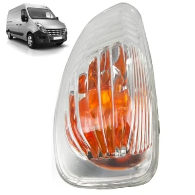 Image of ROBUST Mirror Indicator Light Lens Left Passenger Side For Renault Master Nissan NV400 Vauxhall Movano 261652475R 95508975 2616500QA 4405992 261652475