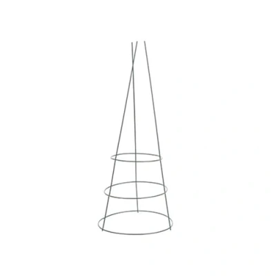 Image of Heavy Duty Green Plant Cone Support 61cm X 25cm (1 Pc.) Attractive &amp; Simple Design Perfect for Climbing Plants, Flowers, Vegetables