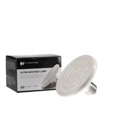 Image of WhitePython Ulta Slim Ceramic Heat Emitter 60 Watts Heating for Reptiles and Amphibians Lamp