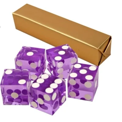 Image of 5 x Perfect 19MM Precision Casino Dice/Craps (pink)