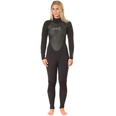 Image of O&#039;Neill Wetsuits Women&#039;s 5/4 O Neill Women s Epic Full Wetsuit Black Size US6 1 25 mm, Black, 6 UK