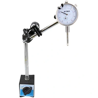 Image of AB Tools Imperial Dial test indicator DTI Gauge &amp; Magnetic Base Stand Clock TDC