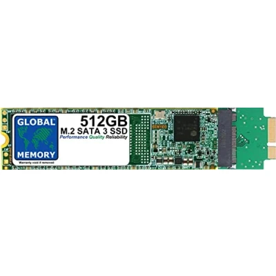 Image of GLOBAL MEMORY 512GB M.2 NGFF SATA 3 SOLID STATE DRIVE (SSD) FOR MACBOOK AIR (2010 2011)