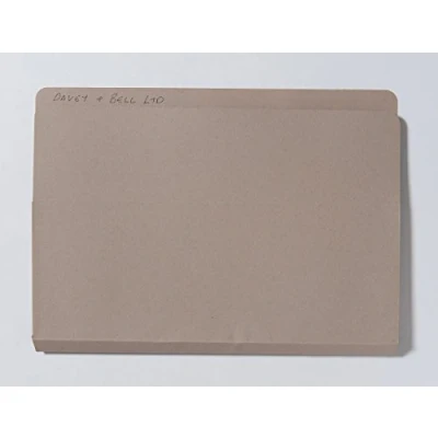 Image of Exacompta &#039;Guildhall&#039; Open Top Wallets, A4 Foolscap, 315 gsm, Buff Pack of 50