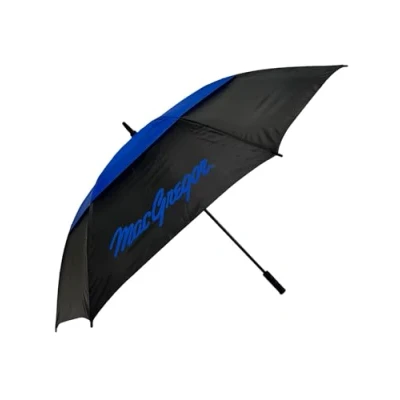 Image of MacGregor Dual Canopy Golf Umbrella Black/Blue 64&quot;