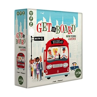 Image of IELLO Get on Board Game Ages 8+ 2 5 Players 30 Minutes Playing Time, Multicolor,CSGGETBOARD