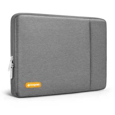 Image of Bagasin Laptop Sleeve Case, 15 15.6 16 inch with Accessory Pocket, Water &amp; Dirt Resistant Corner and Edge Protection, Bag Compatible MacBook, HP, Dell, Lenovo, Asus