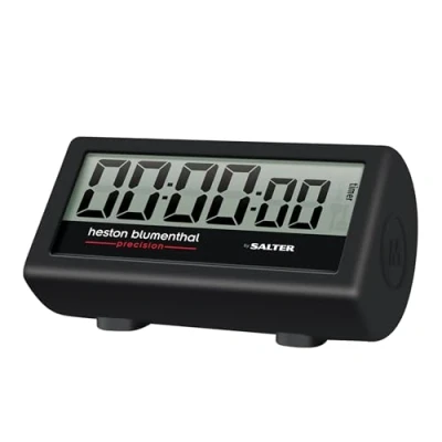 Image of Heston Blumenthal Precision By Salter 357 HBBKXR 3 in 1 Kitchen Timer, Indoor &amp; Outdoor BBQ, Cooking Countdown, Temp Check, Turn Reminder, Weather Resistant Cover, 99 Minute 59 Second Count Up/Down