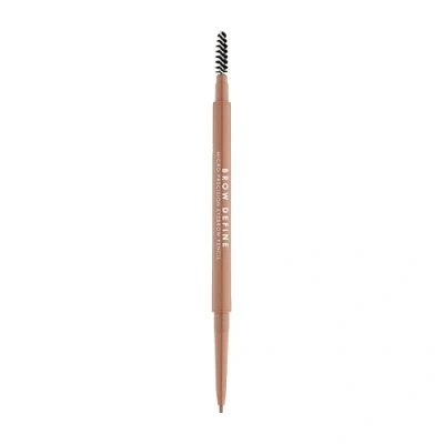 Image of MUA Makeup Academy Brow Define, Micro Eyebrow Pencil with Spoolie Brush, Light Brown, 0.05 g Vegan &amp; Cruelty Free