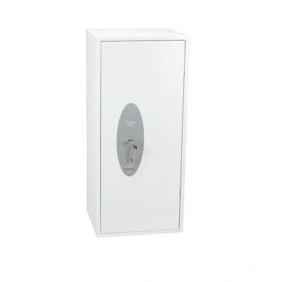 Image of Phoenix Safe Company SS1185K Fortress UK Police Approved Twin Locking Bolts Key White Paint Finish 99 Litre Capacity 65kg