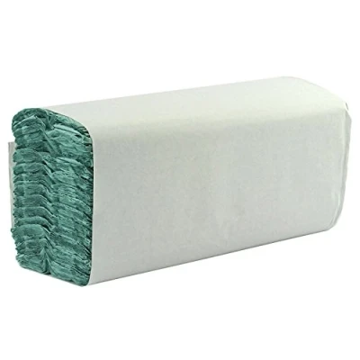 Image of Essentials SPD40 C Fold Hand Towel, Green (Pack of 2560)