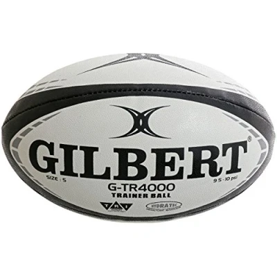 Image of Gilbert G TR4000 Trainer Rugby Ball (Black, Size 3)