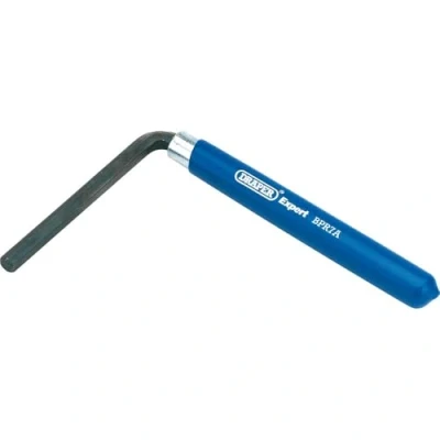 Image of Draper 7mm Brake Bar Key Hexagon With Handle Allen Manual Tool 140mm Hand Tools 68425, Blue