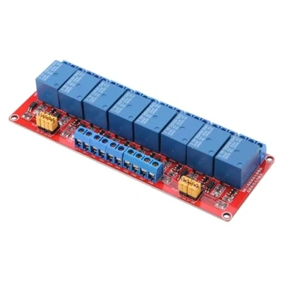 Image of 8 Channel Optocoupler Relay Board High &amp; Low Trigger Module (5V)