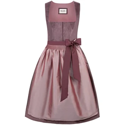 Image of Stockerpoint Women&#039;s Dirndl Mallow Special Occasion Dress, Aubergine, 6