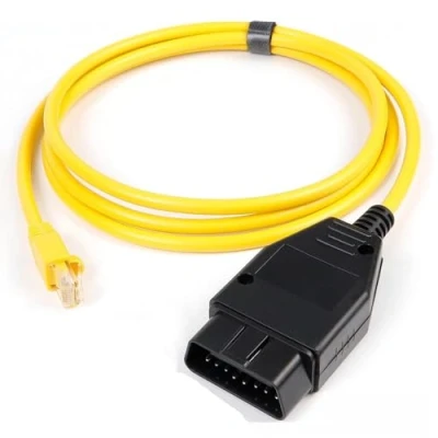 Image of Alchiauto enet OBD Ethernet OBDii Rj45 Cable adapter bootmod3 compatible for bmw Coding G F Series (Thin)