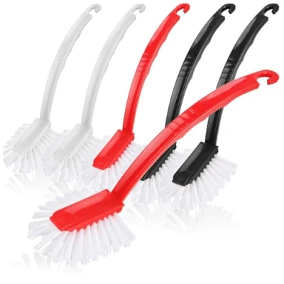 Image of com four® 6x dishwashing brush Cleanin product for home Universal the kitchen in 3 colours (6 pieces)