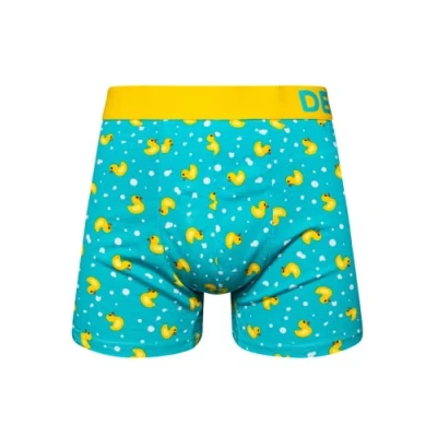 Image of Dedoles Men&#039;s &amp; Boys&#039; Boxers Underwear Boxer Shorts Cotton Trunks Funny Designs Astronaut Hamster Games Books Gift for Him, Design: Ducky Darlings, Colour: Blue, Size: XL
