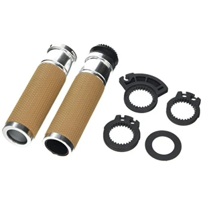 Image of Puig 9190P Vintage Grips, Silver