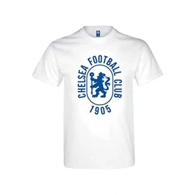 Image of Chelsea EPL 1905 White T Shirt Authentic (Large 42/44&quot;), White, Large