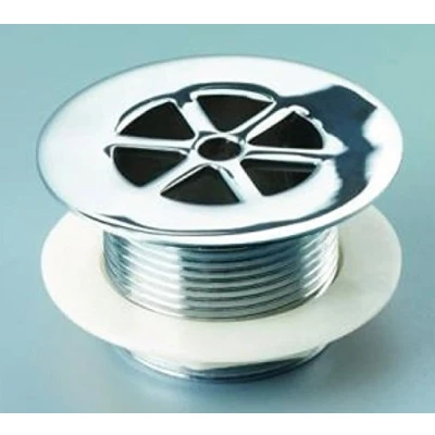 Image of Macdee Chrome Unslotted Shower Waste 86mm Flange