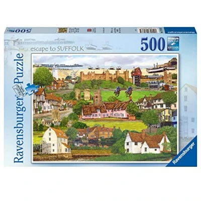 Image of Ravensburger Escape to Suffolk 500 Piece Jigsaw Puzzle for Adults &amp; Kids Age 10 Years Up England, UK