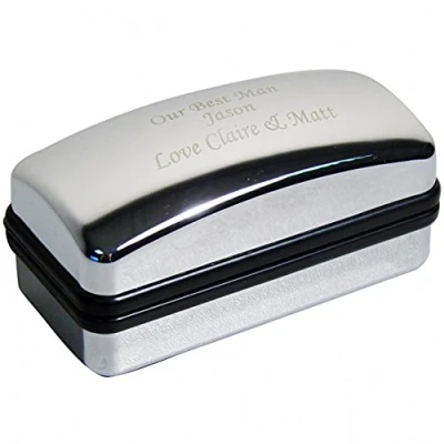 Image of Personalised Engraved Cufflink Box Gifts For Him, Birthday, Christmas, Godfather