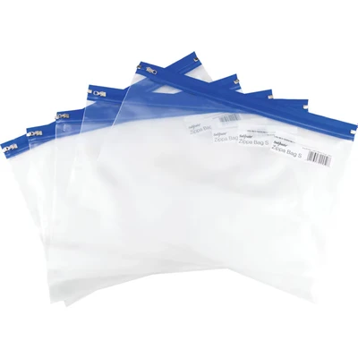 Image of Snopake Zippa Bag S Classic A4 + Blue (Pack of 25)12804