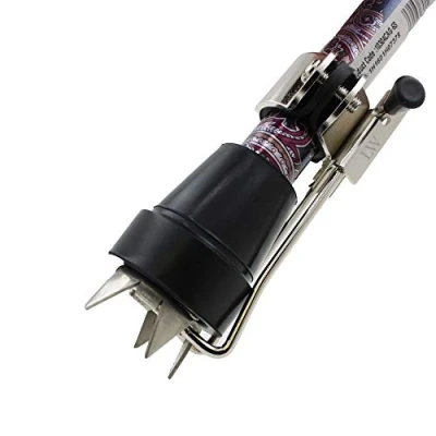 Image of Ice Grip Studded Retractable Walking Stick Snow Tip Prong Spike Crampon (Single or Pair) By Lifeswonderful