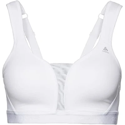 Image of Odlo Women PADDED Sports Bra HIGH SUPPORT, white, 85