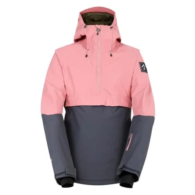 Image of Dare 2b Women&#039;s Water repellent Snowburst Overhead Ski Jacket Dusty Rose Grey, Size: 16