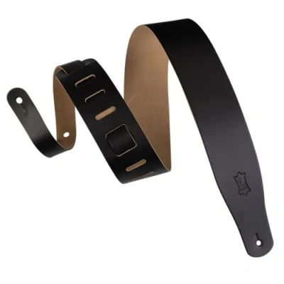 Image of Levy&#039;s Leathers M26 blk Acoustic Guitar Strap