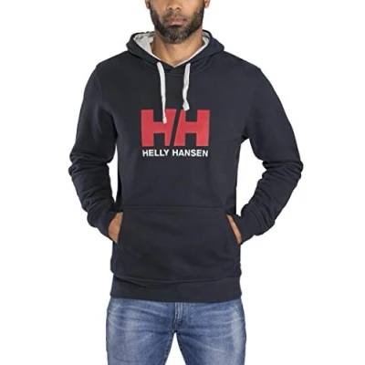 Image of Helly Hansen HH Logo Hoodie Mens Navy XL