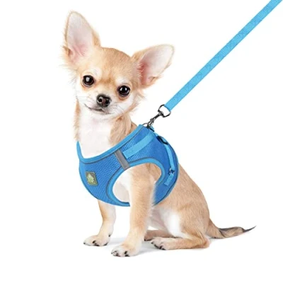 Image of FEimaX Cat Harness and Leash Set for Escape Proof Walking, No Pull Reflective Soft Mesh Puppy Step in Vest Adjustable Car Small Dogs Cats Animals