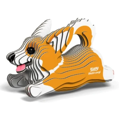 Image of EUGY 080 Welsh Corgi Eco Friendly 3D Paper Puzzle