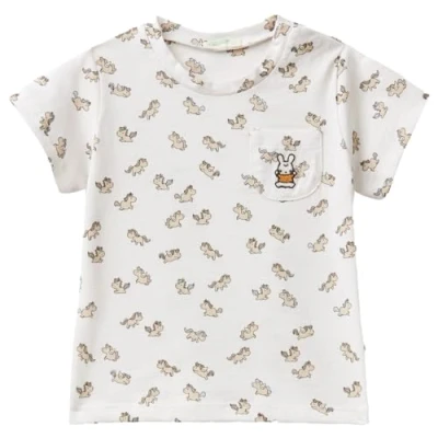 Image of United Colors of Benetton Baby Boys&#039; 39uma104b t Shirt, White Cream 61t, 74
