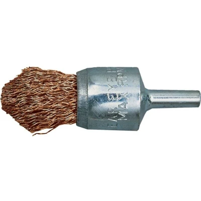 Image of York 12MM Brass, Crimped Wire Pointed End De carbonising Brush 30SWG