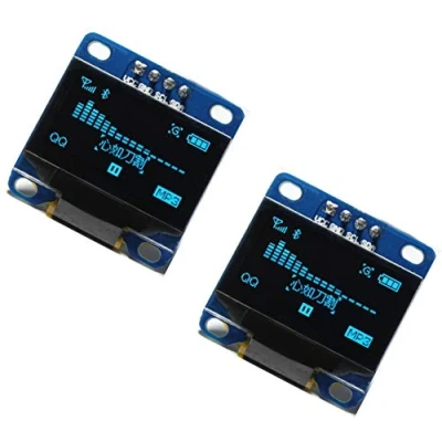 Image of TECNOIOT 2pcs OLED 128X64 Display LCD LED Module I2C IIC SPI Serial for Adafruit Arduino Beaglebones Raspberry Pi, COLOR BLUE